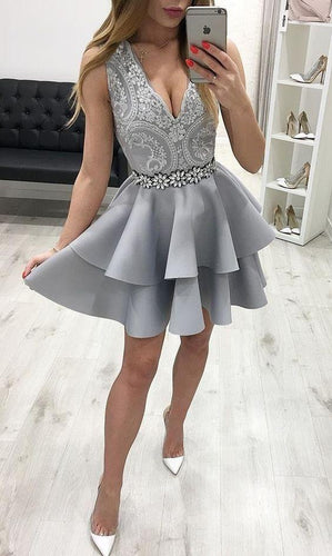 Sexy Homecoming dress ,Short Prom Dress, 8th Graduation Dress ,Custom-made School Dance Dress YDH0045